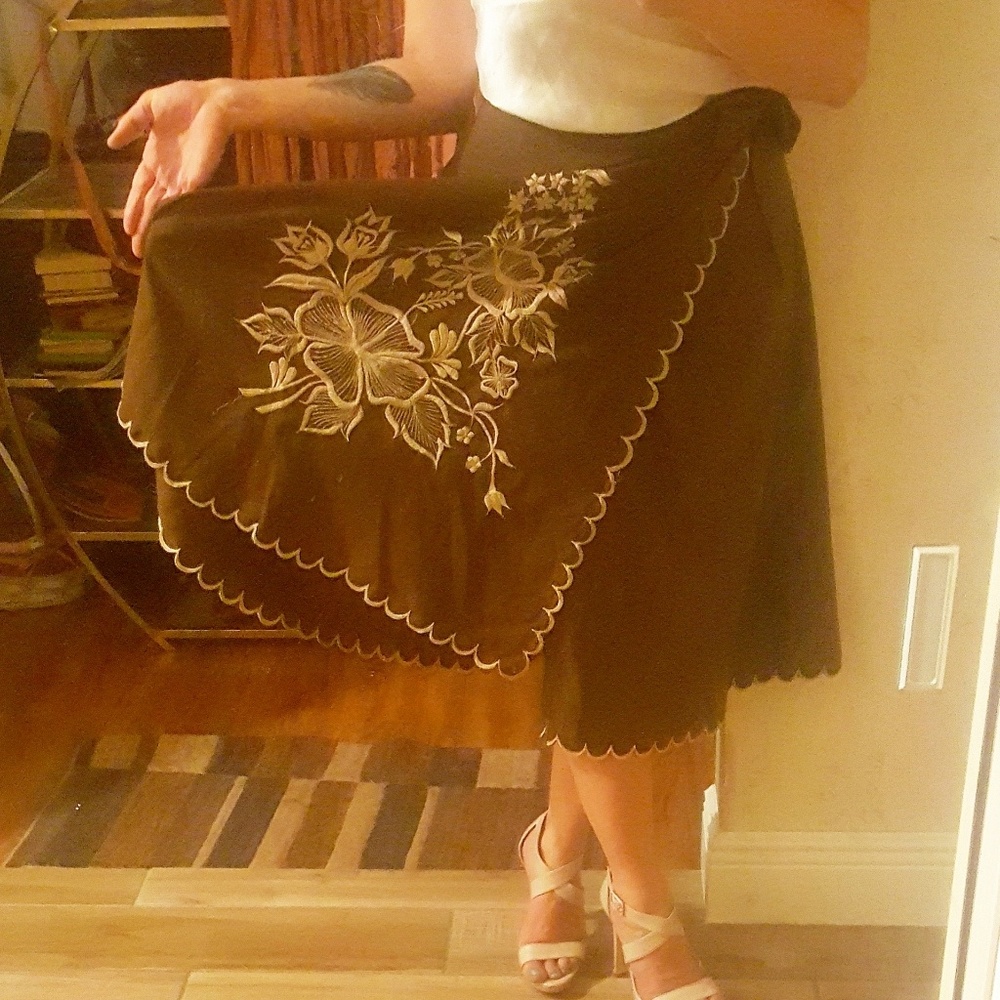 Vintage wrap skirt